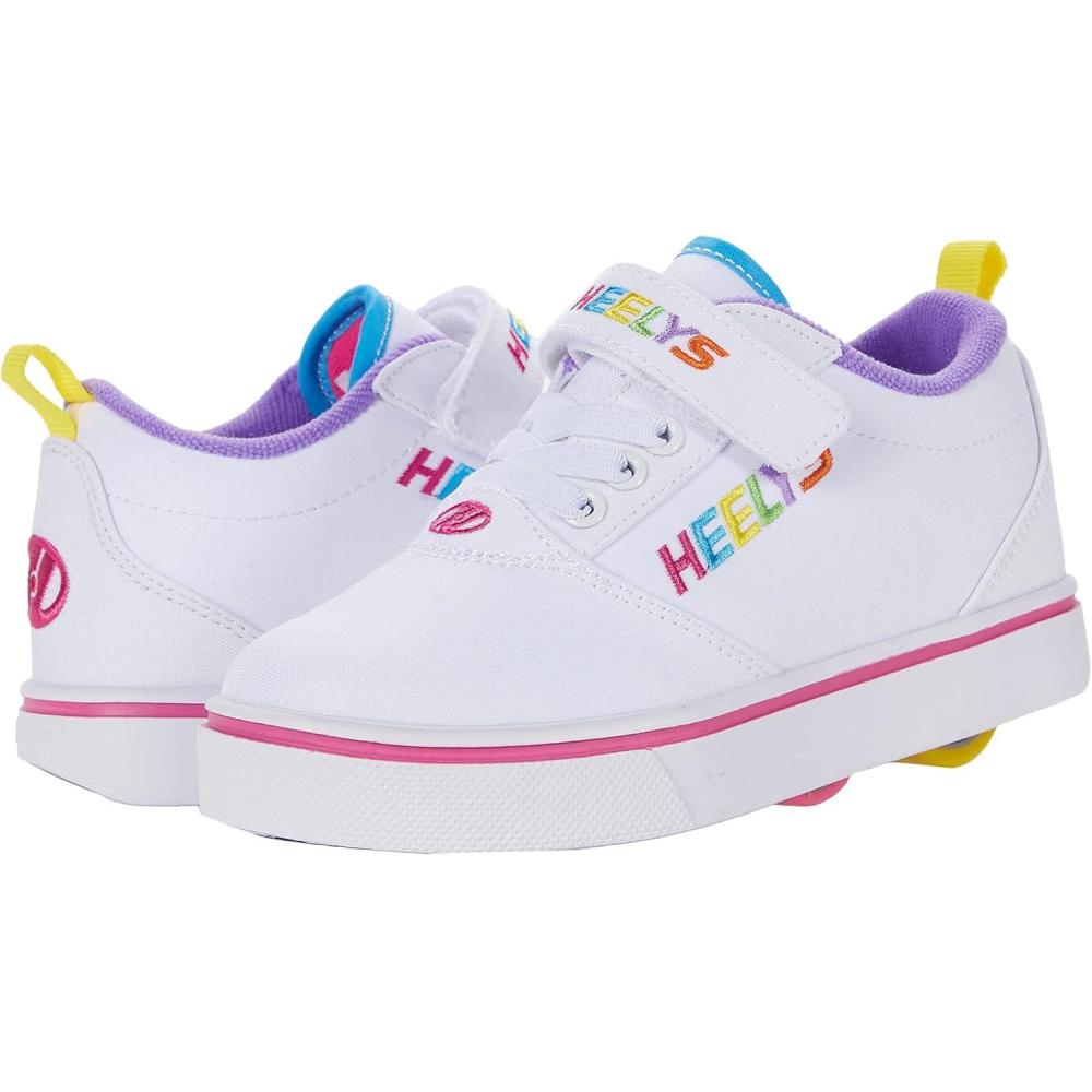 imageHEELYS UnisexChild Wheeled Footwear Skate ShoeWhiteRainbow