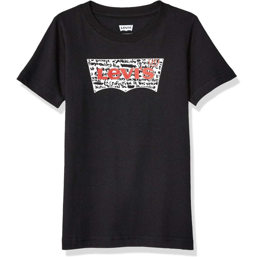 imageLevis Boys Batwing Fill TShirtBlack Beauty