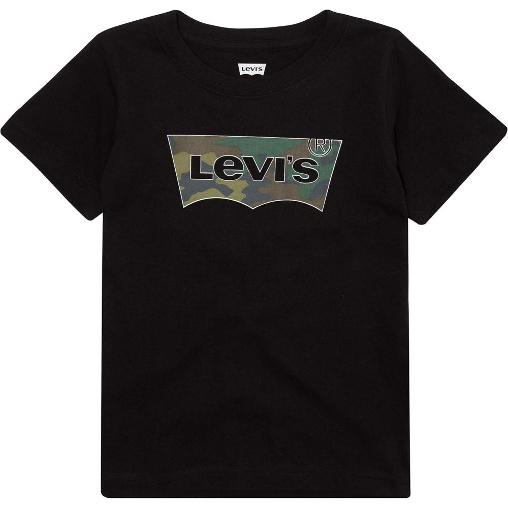 imageLevis Boys Batwing Fill TShirtBlackCamo