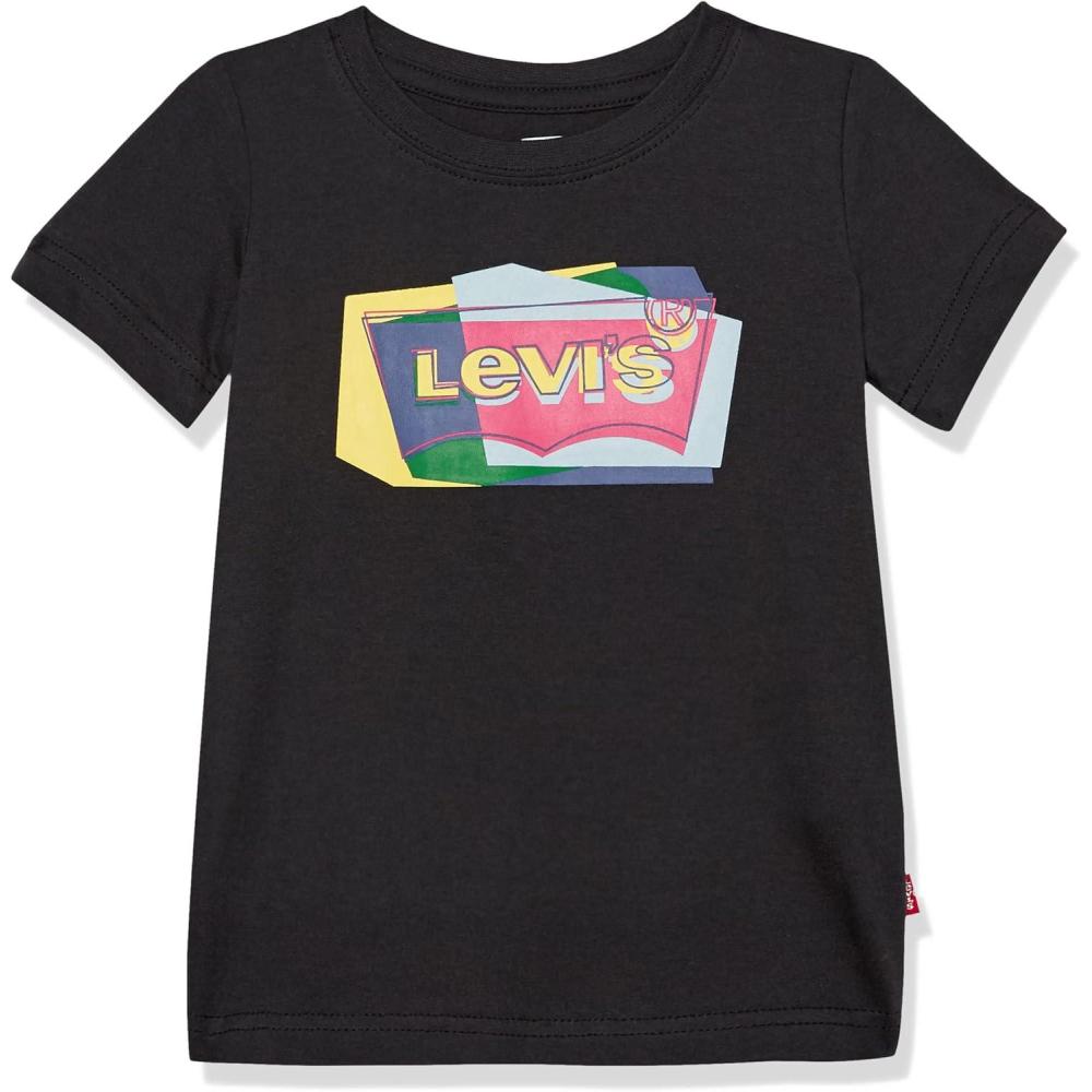 imageLevis Boys Batwing Fill TShirtBlackMulti