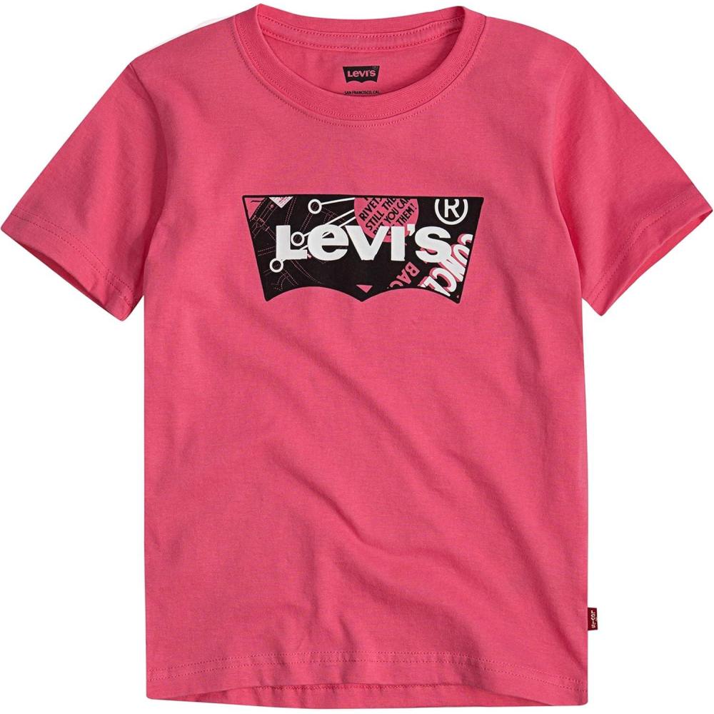 imageLevis Boys Batwing Fill TShirtCamellia Rose