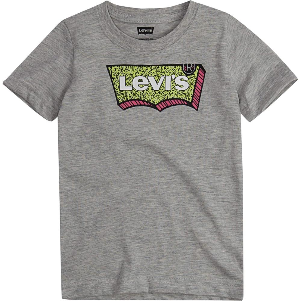 imageLevis Boys Batwing Fill TShirtGreyGreen