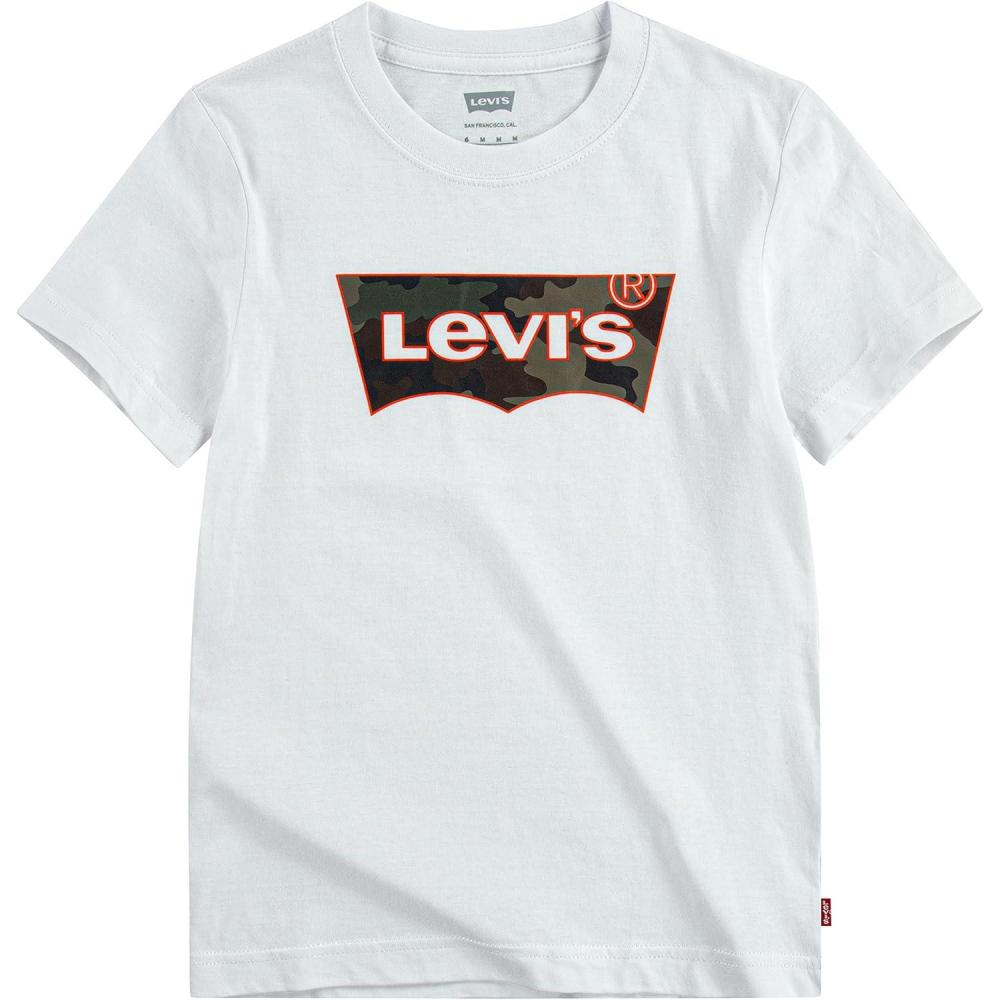 imageLevis Boys Batwing Fill TShirtWhiteCamoOrange