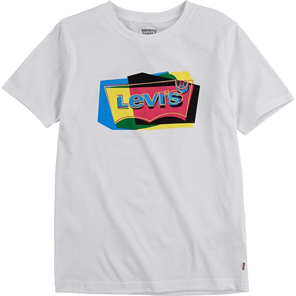 imageLevis Boys Batwing Fill TShirtWhiteMulti