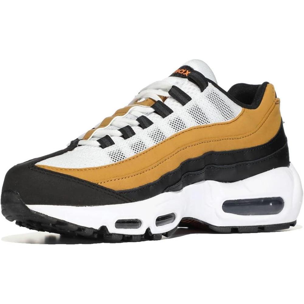 imageNike Boys Air Max 95 Recraft ShoesBlackDark Smoke GreyWheatWhite