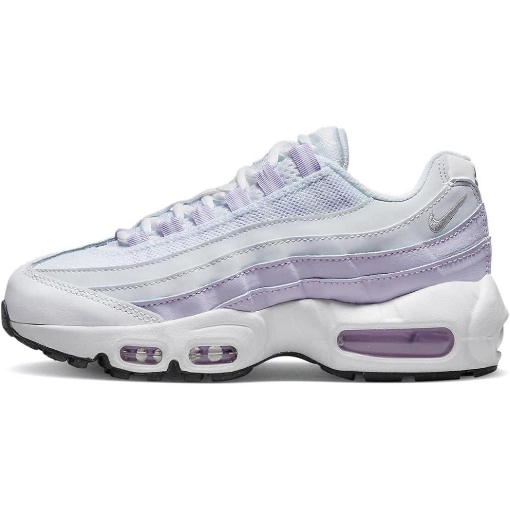imageNike Boys Air Max 95 Recraft ShoesWhitePure PlatinumViolet Frost