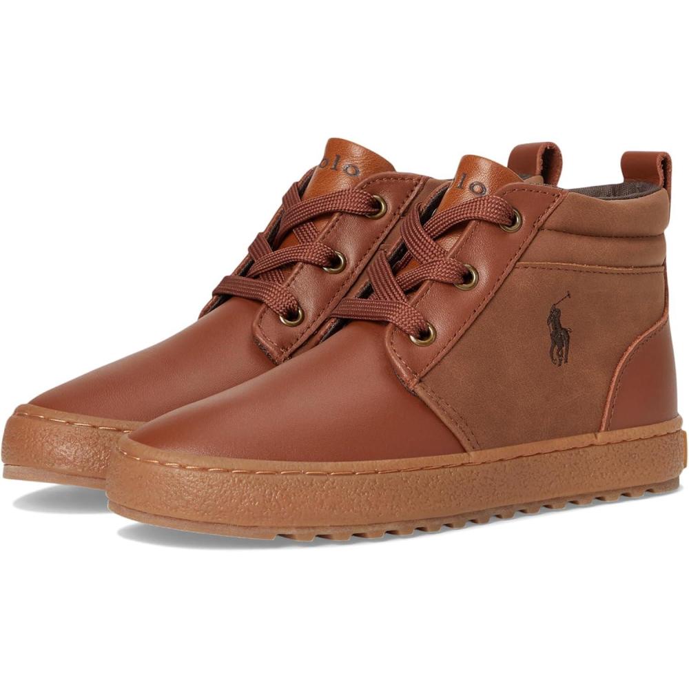 imagePOLO RALPH LAUREN Mens Camdyn Little Big Kid Chukka BootTanBrown