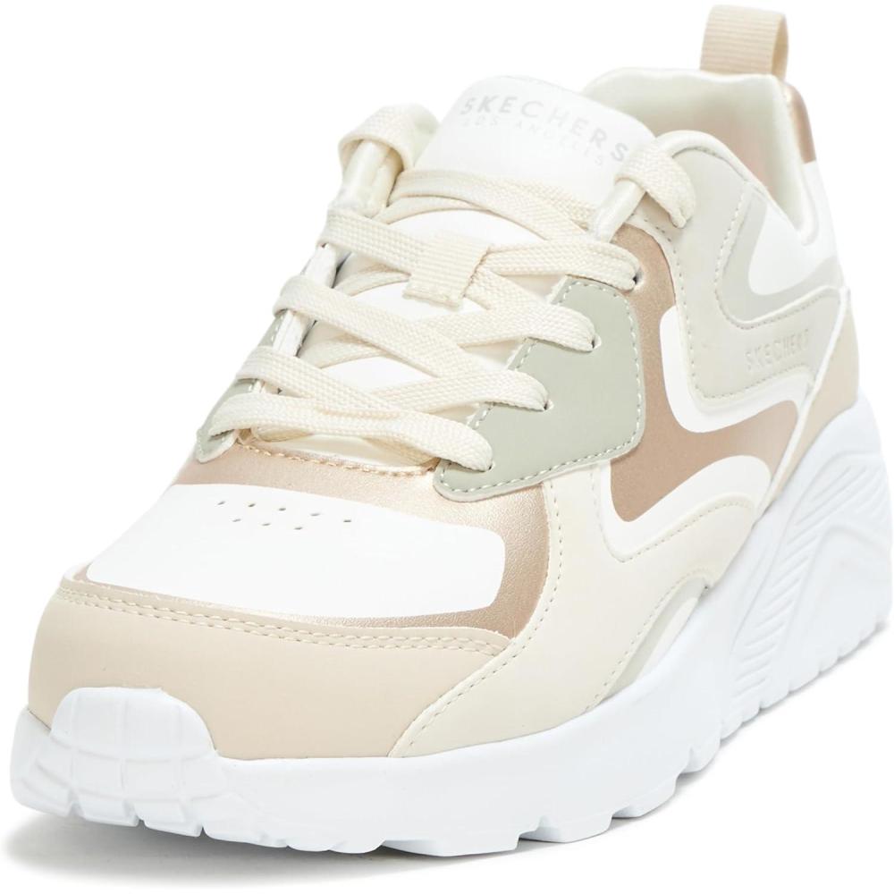 imageSKECHERS Womens Uno LiteMetallic Blast SneakerNatural