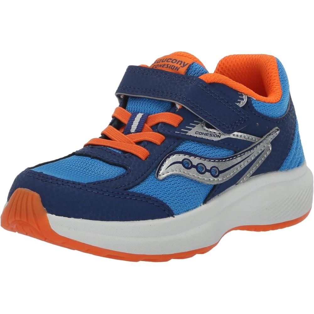 imageSaucony UnisexChild Cohesion KDZ Alternative Closure SneakerBlueOrange