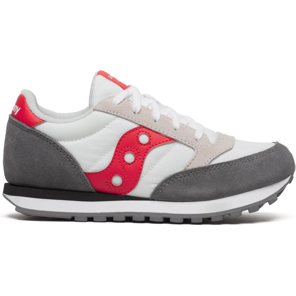 imageSaucony UnisexChild Cohesion KDZ Alternative Closure SneakerWhiteGreyRed
