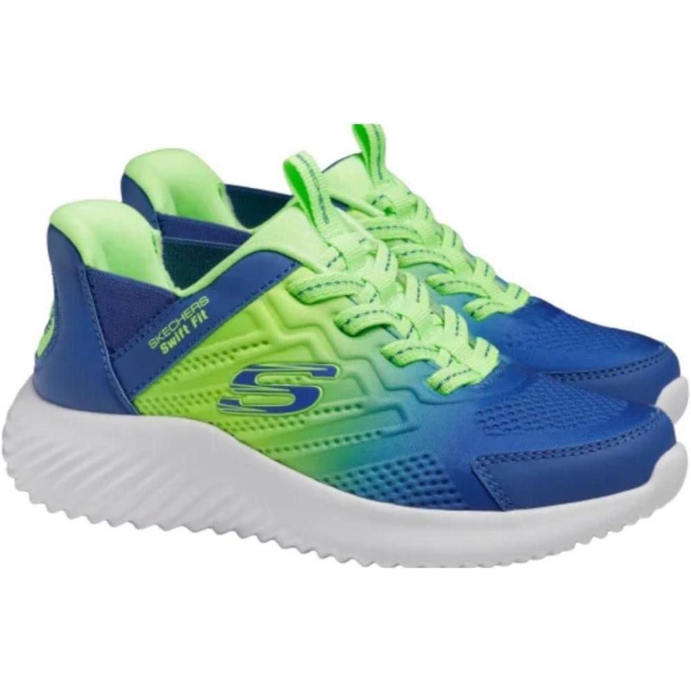 imageSkechers Girls Microspec Advance SneakerLight GreyMulti