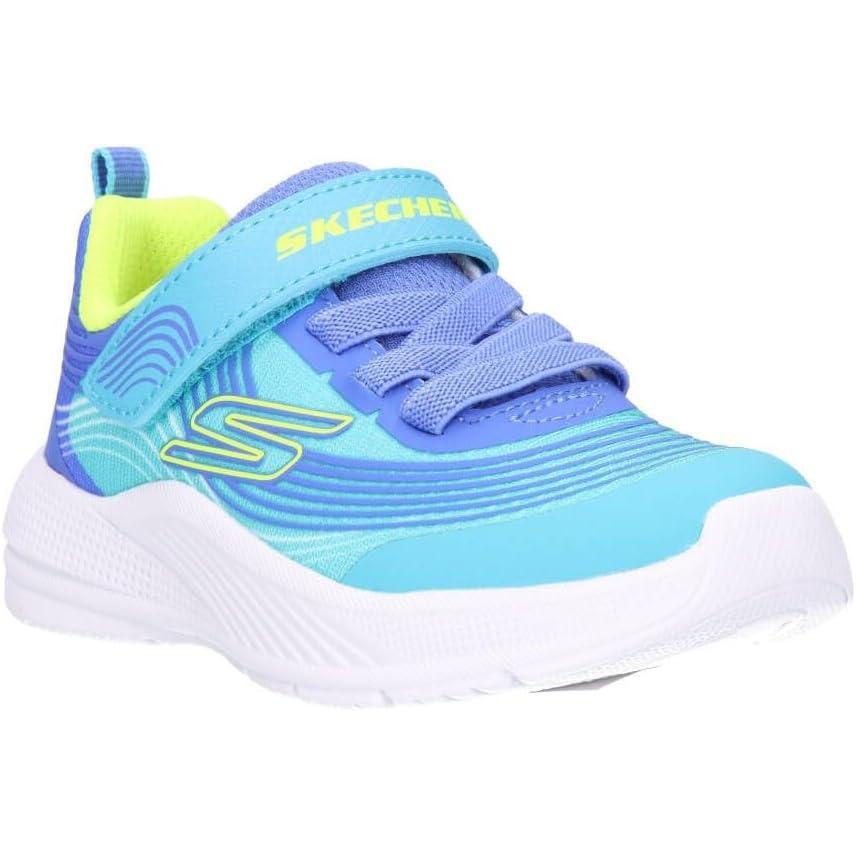 imageSkechers Girls Microspec Advance SneakerTurquoiseLime