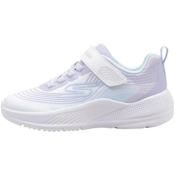 imageSkechers Girls Microspec Advance SneakerWhiteLavender