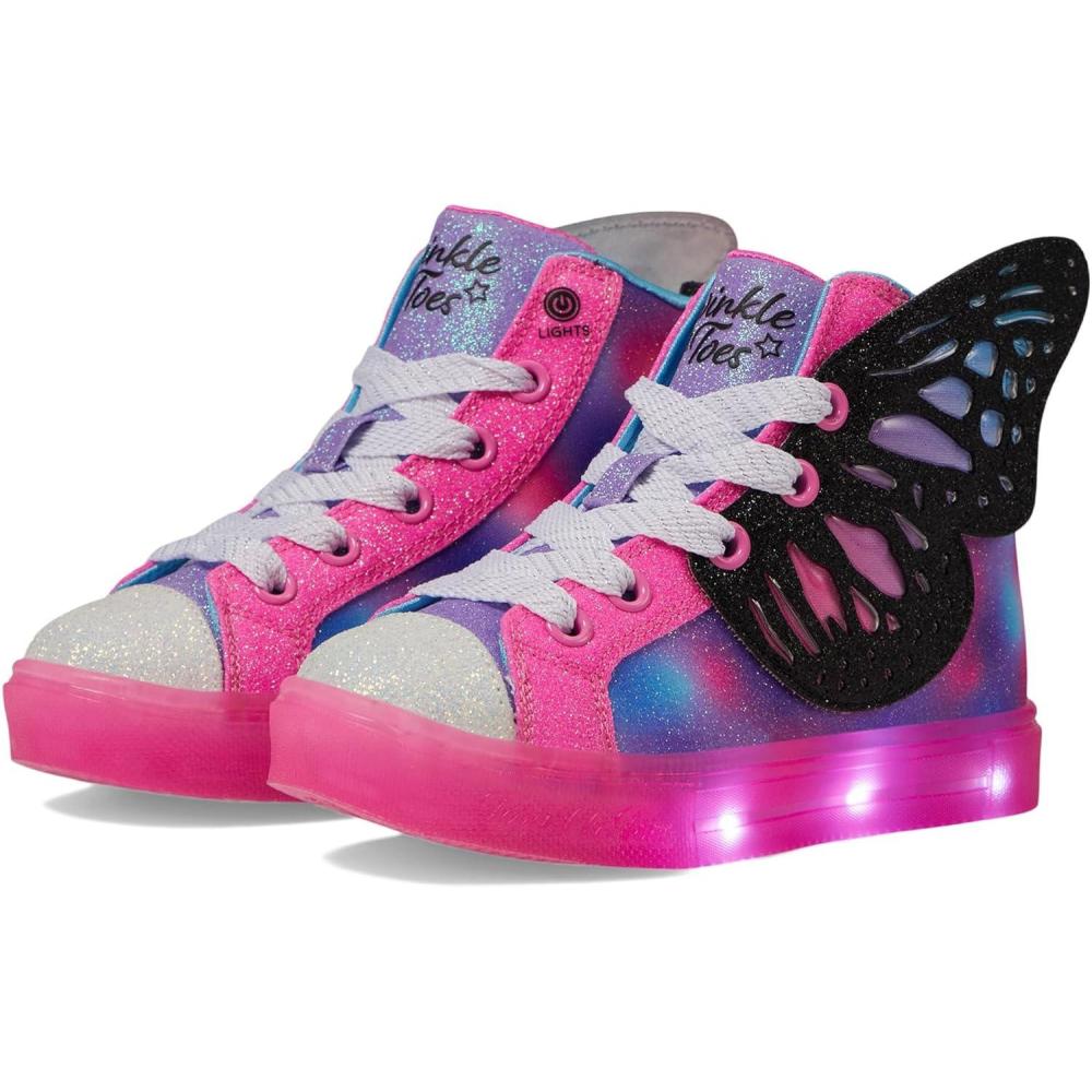 imageSkechers Girls Twinkle Sparks IceFlutter Glitz SneakerBlackMulti