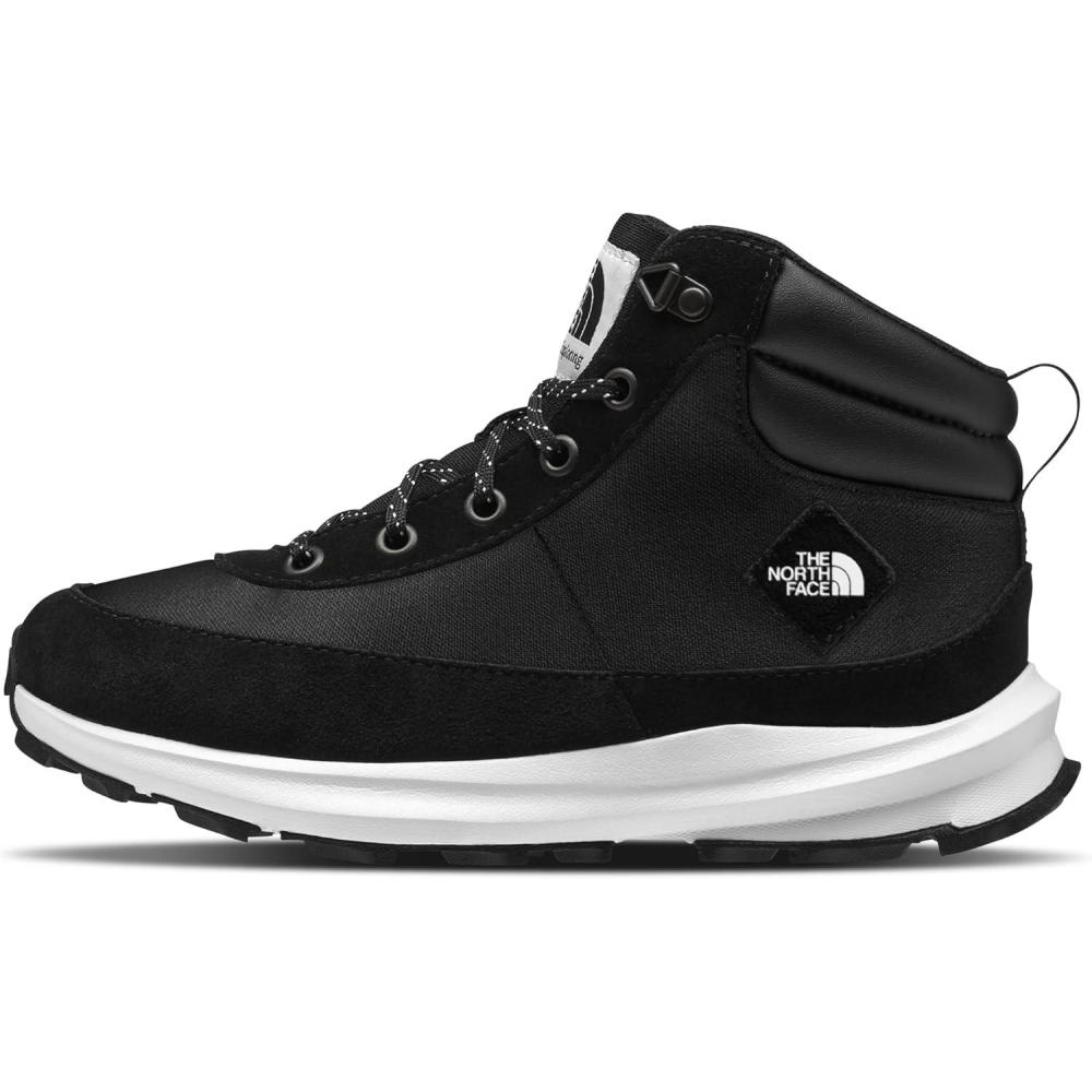 imageThe North Face UnisexChild BacktoBerkeley Iv Hiking Boot  NonMarking Rubber Outsole Padded Ankle GuardTnf BlackTnf White