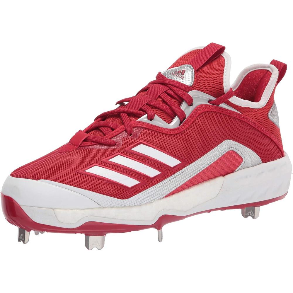 imageadidas Mens Performance Mundial Team Turf Soccer CleatPower RedWhiteSilver