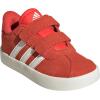 Adidas Baby-Boy’s Vl Court 3.0 Hook & Loop Sneaker(Bright Red/White/Off White)