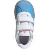 Adidas Baby-Boy’s Vl Court 3.0 Hook & Loop Sneaker(Cinderella/Semi Blue Burst/White/Lucid Pink)