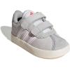 Adidas Baby-Boy’s Vl Court 3.0 Hook & Loop Sneaker(Dash Grey/White/Lime Burst)