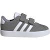 Adidas Baby-Boy’s Vl Court 3.0 Hook & Loop Sneaker(Grey/White/Grey)