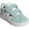 Adidas Baby-Boy’s Vl Court 3.0 Hook & Loop Sneaker(Halo Mint/White/Black)
