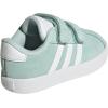 Adidas Baby-Boy’s Vl Court 3.0 Hook & Loop Sneaker(Halo Mint/White/Black)