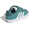 Adidas Baby-Boy’s Vl Court 3.0 Hook & Loop Sneaker(Powder Teal/White/Preloved Teal)