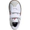 Adidas Baby-Boy’s Vl Court 3.0 Hook & Loop Sneaker(White/Better Scarlet/Grey)