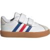 Adidas Baby-Boy’s Vl Court 3.0 Hook & Loop Sneaker(White/Team Royal Blue/Better Scarlet)
