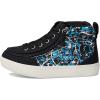 BILLY Footwear Kids Classic DR High II High Tops for Kids – Canvas Upper – Round Toe – TPR Midsole & Outsole(Black Graffiti)