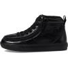 BILLY Footwear Kids Classic DR High II High Tops for Kids – Canvas Upper – Round Toe – TPR Midsole & Outsole(Black Leather)