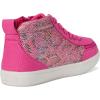 BILLY Footwear Kids Classic DR High II High Tops for Kids – Canvas Upper – Round Toe – TPR Midsole & Outsole(Fuchsia Snake)