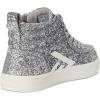 BILLY Footwear Womens Billy Cs High Top (Toddler)(Silver Glitz)