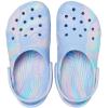 Crocs Classic Tie-Dye Graphic Clog (Toddler/Little Kid/Big Kid)(Moon Jelly/Multi)