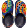 Crocs Classic Tie-Dye Graphic Clog (Toddler/Little Kid/Big Kid)(Navy/Black)