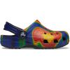 Crocs Classic Tie-Dye Graphic Clog (Toddler/Little Kid/Big Kid)(Navy/Black)
