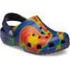 Crocs Classic Tie-Dye Graphic Clog (Toddler/Little Kid/Big Kid)(Navy/Black)