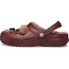 Crocs Kids’ Classic Lined I Am Clogs(Dark Clay/Brown Bear)