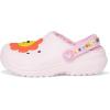 Crocs Kids’ Classic Lined I Am Clogs(Pink Milk/Daisy)