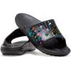 Crocs Unisex-Child Classic Printed Slide Sandal(Black/Multi Disco Dance Party)
