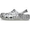 Crocs unisex-child Classic Geometric Clog(Silver)