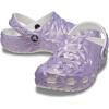 Crocs unisex-child Classic Geometric Clog(White/Iridescent)