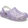 Crocs unisex-child Classic Geometric Clog(White/Iridescent)