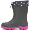 Kamik Girl’s Snobuster 2 (Little Toddler/Big Kid) Snow Boot(Charcoal/Magenta)