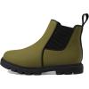 Native Shoes Kids Kensington Treklite Boot for Toddler and Little Kids – Round-Toe Silhouette and Chelsea-Style Shoes(Rookie Green/Jiffy Black)