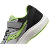 Saucony Unisex-Child Cohesion KDZ Alternative Closure Sneaker(Black/Grey/Green)