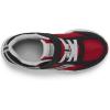 Saucony Unisex-Child Cohesion KDZ Alternative Closure Sneaker(Black/Red)