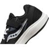 Saucony Unisex-Child Cohesion KDZ Alternative Closure Sneaker(Black/White)