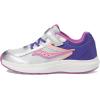 Saucony Unisex-Child Cohesion KDZ Alternative Closure Sneaker(Purple/Silver/Pink)