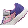 Saucony Unisex-Child Cohesion KDZ Alternative Closure Sneaker(Purple/Silver/Pink)